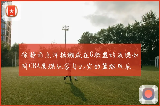 徐静雨点评杨瀚森在G联盟的表现如同CBA展现从容与扎实的篮球风采